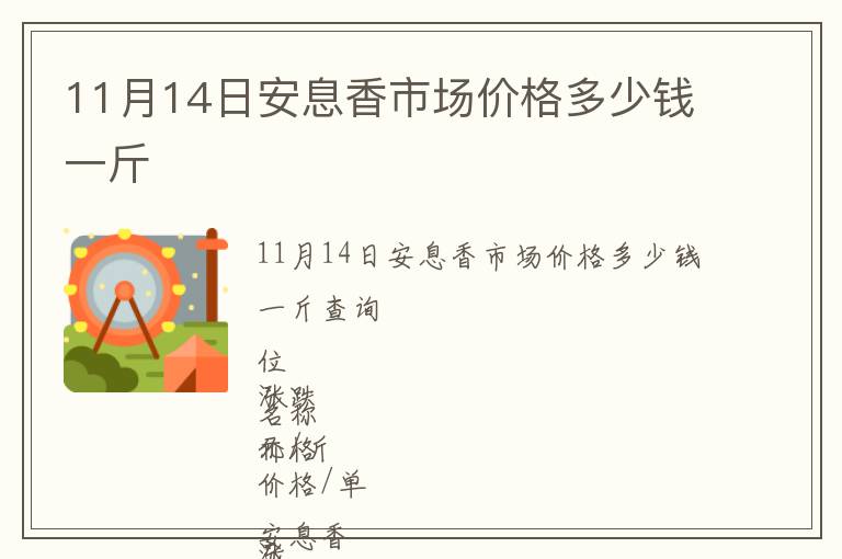 11月14日安息香市场价格多少钱一斤